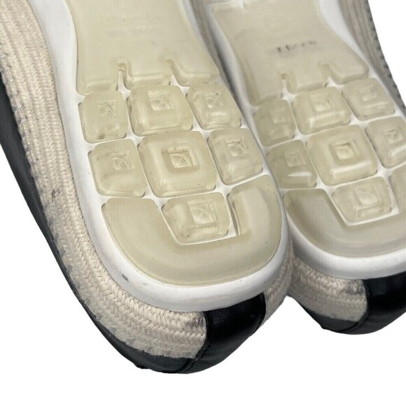 Blondo Bella Leather Espadrilles Women’s Size 9.5 Black Slip-On Flat Shoes - Picture 8 of 12